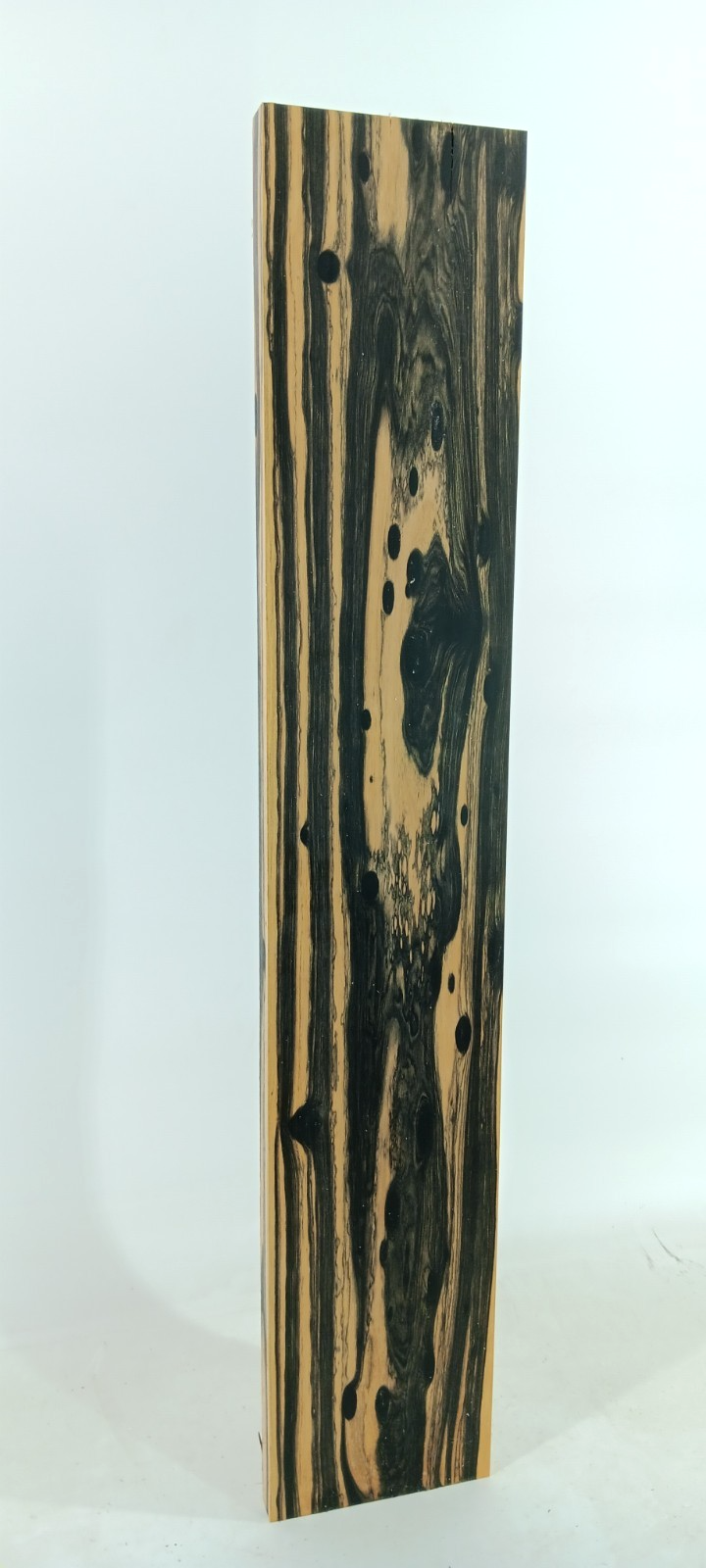 Black and White Ebony, Pale Moon, air-dried and waxed, 1" x 5 3/4" x 31 7/8" - Image 2