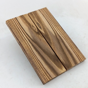 Bocote bookmatched knife scales and pistol grips, 2 pieces 3/8" x 2" x 6"