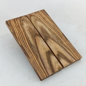 Bocote bookmatched knife scales and pistol grips, 2 pieces 3/8" x 2" x 6"
