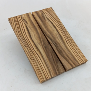 Bocote bookmatched knife scales and pistol grips, 2 pieces 3/8" x 2" x 6"
