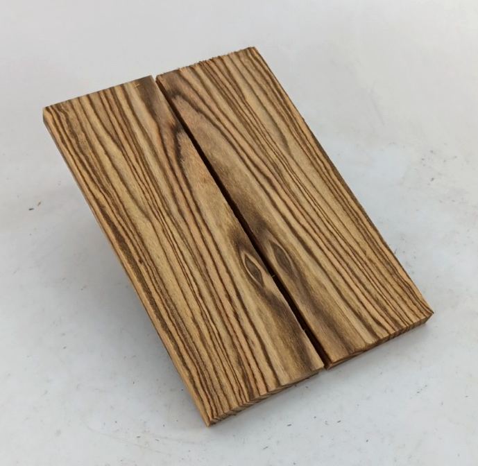 Bocote bookmatched knife scales and pistol grips, 2 pieces 3/8" x 2" x 6"