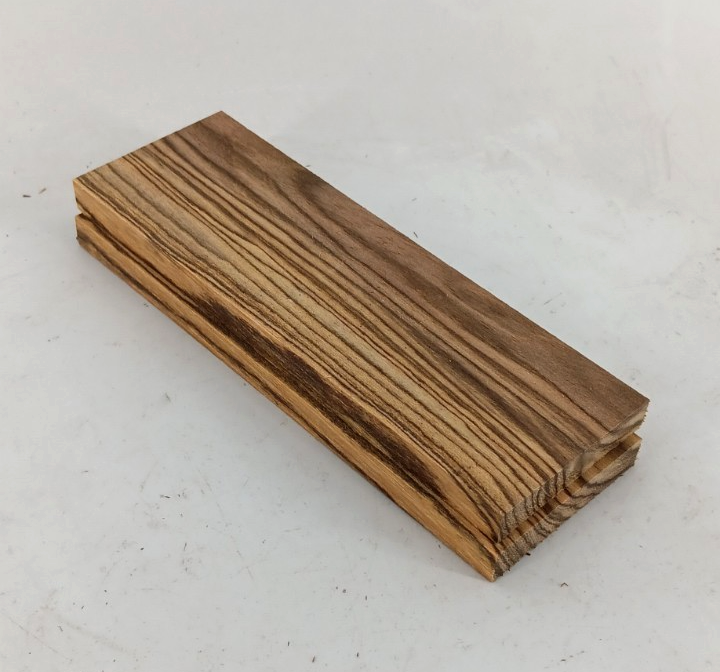 Bocote bookmatched knife scales and pistol grips, 2 pieces 3/8" x 2" x 6" - Image 2
