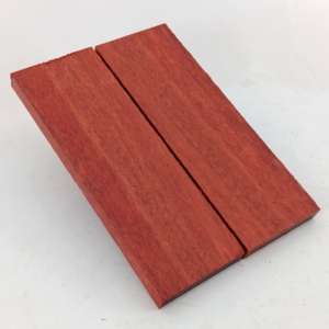 Bloodwood bookmatched knife scales and pistol grips, 2 pieces 3/8" x 2" x 6"