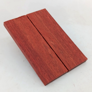 Bloodwood bookmatched knife scales and pistol grips, 2 pieces 3/8" x 2" x 6"