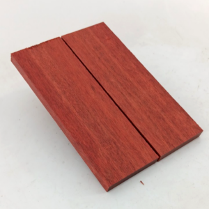 Bloodwood bookmatched knife scales and pistol grips, 2 pieces 3/8  x 2  x 6