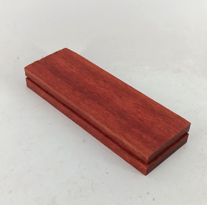 Bloodwood bookmatched knife scales and pistol grips, 2 pieces 3/8 x 2 x 6 - Image 2