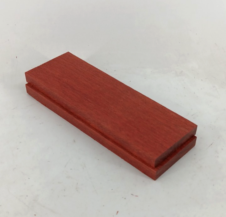 Bloodwood bookmatched knife scales and pistol grips, 2 pieces 3/8 x 2 x 6 - Image 3