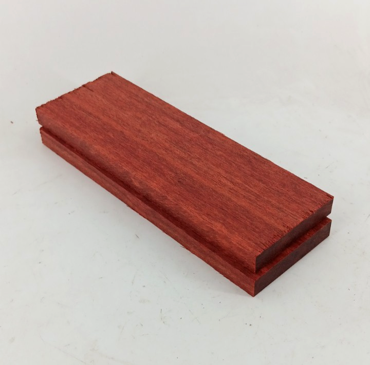 Bloodwood bookmatched knife scales and pistol grips, 2 pieces 3/8" x 2" x 6" - Image 2