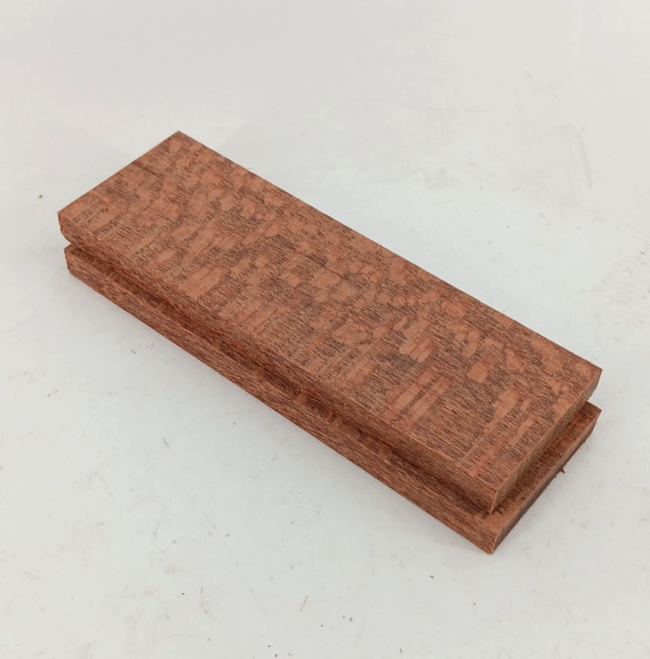 Leopardwood bookmatched knife scales and pistol grips, 2 pieces 3/8" x 2" x 6" - Image 2