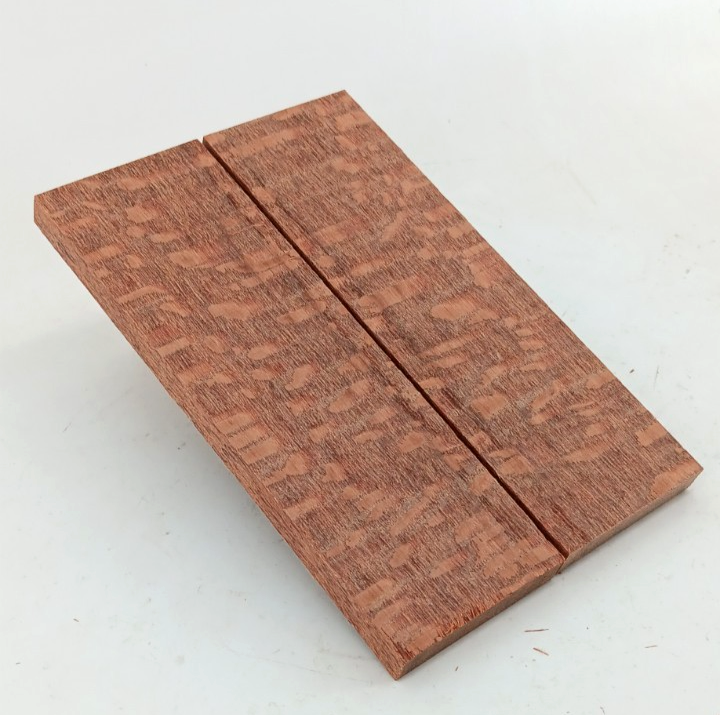 Leopardwood bookmatched knife scales and pistol grips, 2 pieces 3/8" x 2" x 6"