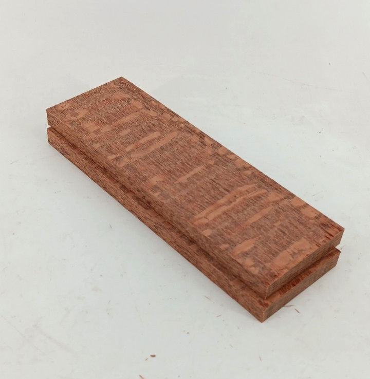 Leopardwood bookmatched knife scales and pistol grips, 2 pieces 3/8" x 2" x 6" - Image 2