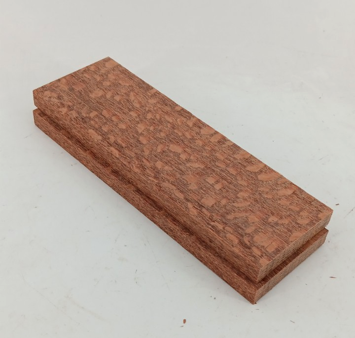 Leopardwood bookmatched knife scales and pistol grips, 2 pieces 3/8" x 2" x 6" - Image 3