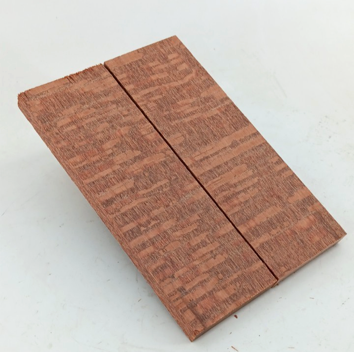 Leopardwood bookmatched knife scales and pistol grips, 2 pieces 3/8" x 2" x 6"