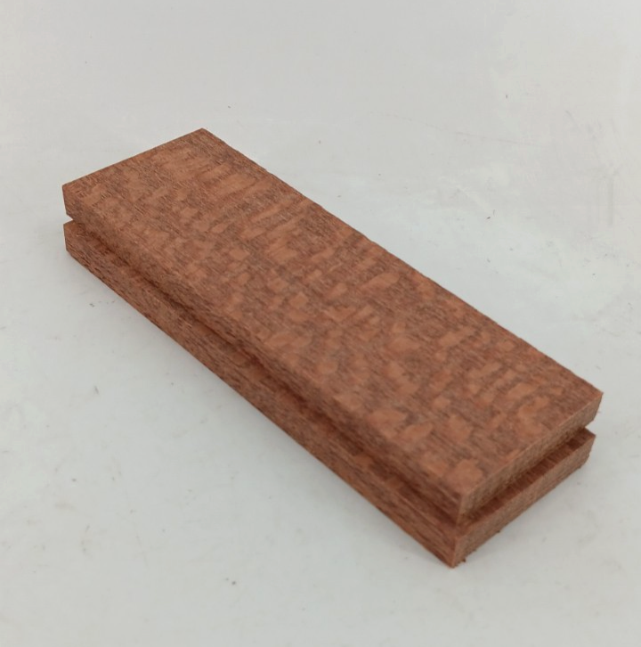 Leopardwood bookmatched knife scales and pistol grips, 2 pieces 3/8" x 2" x 6" - Image 3