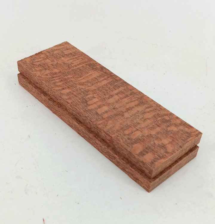 Leopardwood bookmatched knife scales and pistol grips, 2 pieces 3/8" x 2" x 6" - Image 2