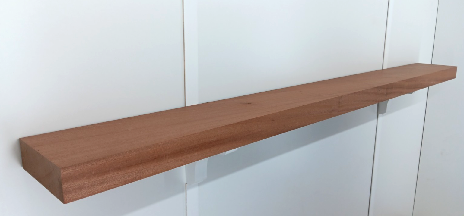 12/4 Sapele Mahogany Mantel, 2 1/2" x 8 1/4" x 84"