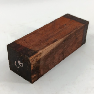 Cocobolo turning blank 2" x 2" x 6" air-dried and waxed
