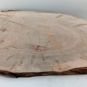 Ambrosia Maple Live-edge Cookie, 1" x 14" x 32 1/2"