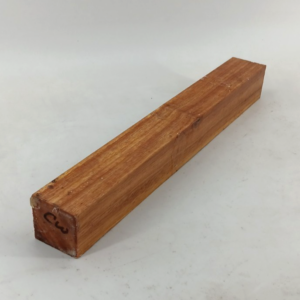 Canarywood turning blank, spindles, air-dried and waxed, 1 1/2" x 1 1/2" x 12"