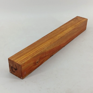 Canarywood turning blank, spindles, air-dried and waxed, 1 1/2" x 1 1/2" x 12"