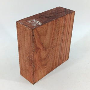 Canarywood turning bowl blank, air-dried and waxed, 2" x 5 3/4" x 5 3/4"