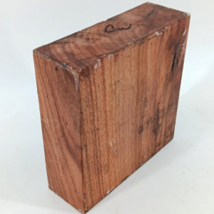 Canarywood turning bowl blank, air-dried and waxed, 2" x 5 3/4" x 5 3/4"