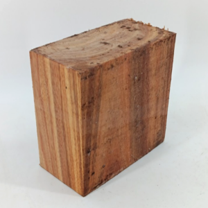 Canarywood turning bowl blank, air-dried and waxed, 3" x 6" x 6"
