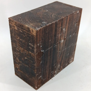 Bocote turning bowl blank, air-dried and waxed, 3" x 6" x 6"