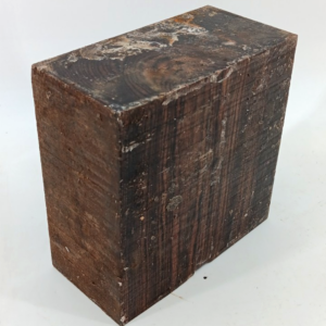 Bocote turning bowl blank, air-dried and waxed, 3" x 6" x 6"