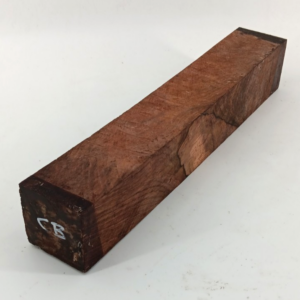 Cocobolo turning blank 2" x 2" x 12" air-dried and waxed