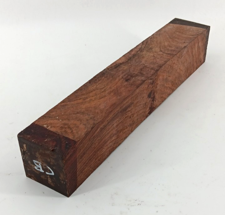 Cocobolo turning blank 2" x 2" x 12" air-dried and waxed - Image 2