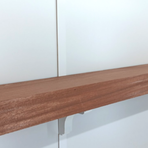 16/4 Ribbon Sapele Mahogany Mantel, 3 3/4" x 8 1/2" x 96"