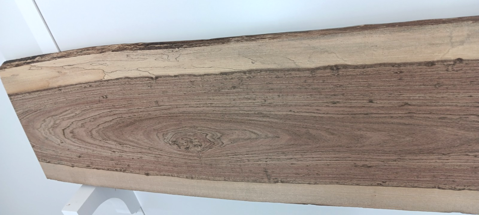 Picana live-edge slab, 1" x 11 1/2" - 12 1/2" x 61 1/4"