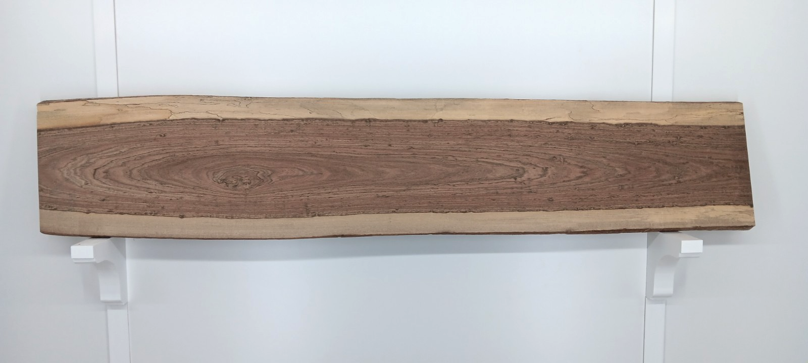 Picana live-edge slab, 1" x 11 1/2" - 12 1/2" x 61 1/4" - Image 2