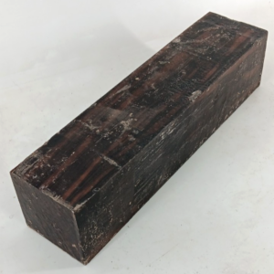 Macassar Ebony turning blank, air-dried and waxed, 3" x 3" x 12"