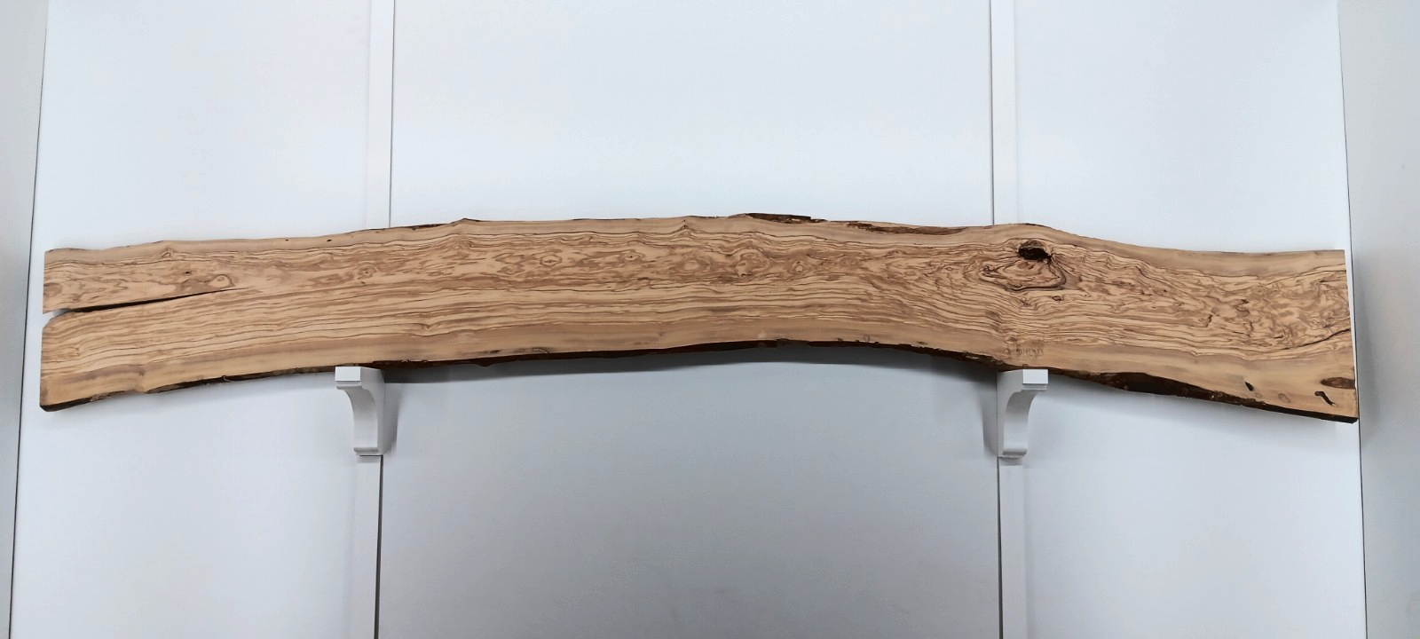 Olive Live-edge Slab, 1" x 10" - 13 1/2" x 100" - Image 2