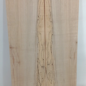 Curly Spalted Maple, Bookmatched Guitar Droptops, 2 pcs 1/4" x 7" x 25"