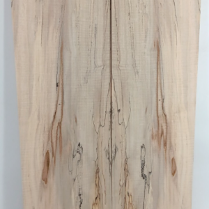 Curly Spalted Maple, Bookmatched Guitar Droptops, 2 pcs 1/4" x 7" x 26"