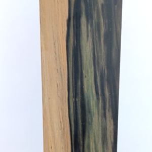 Black and White Ebony, Pale Moon, air-dried and waxed, 1 1/8" x 4 1/4" x 21"