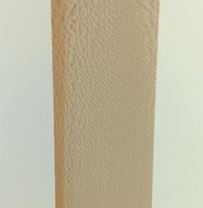 Sycamore quarter-sawn, 3/4" x 2 3/4" x 22"