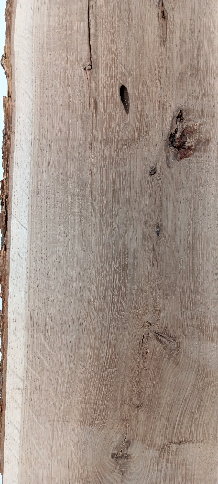 Figured White Oak Live-edge Slab - Image 4