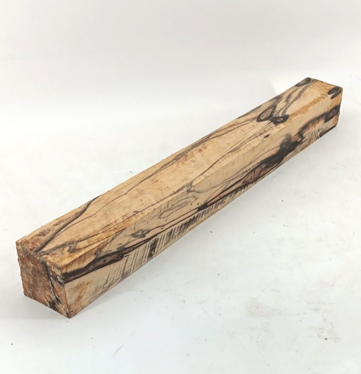 Black & White Ebony turning blank, air-dried and waxed 1 7/8" x 1 7/8" x 17 3/4"