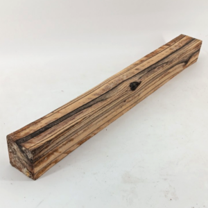 Black & White Ebony turning blank, air-dried and waxed 1 3/4" x 1 3/4" x 17 3/4"