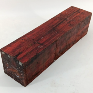 Redheart turning blank, air-dried and waxed, 3" x 3" x 12"
