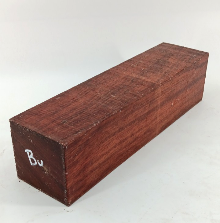 Bubinga turning blank air-dried and waxed 3" x 3" x 12"