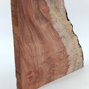 Amboyna Burl Slice 1" x 8" x 8" with live-edge, air-dried