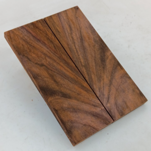 Cocobolo bookmatched knife scales and pistol grips, 2 pieces 3/8" x 2" x 6"