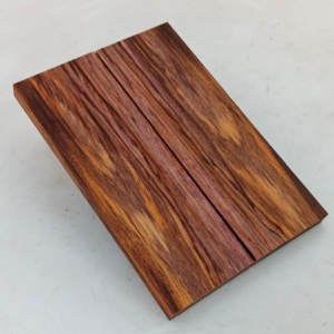 Cocobolo bookmatched knife scales and pistol grips, 2 pieces 3/8" x 2" x 6"
