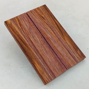 Cocobolo bookmatched knife scales and pistol grips, 2 pieces 3/8" x 2" x 6"