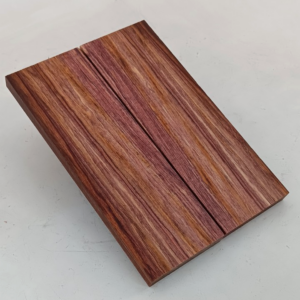 Cocobolo bookmatched knife scales and pistol grips, 2 pieces 3/8" x 2" x 6"